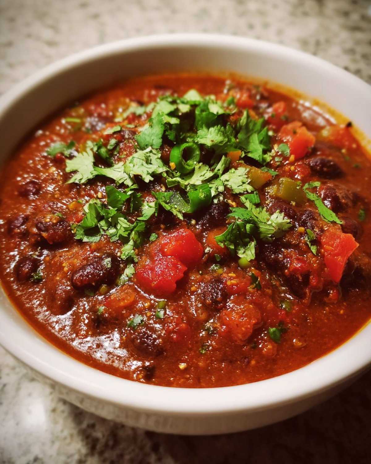 Spicy Black Bean Chili with Lime - detail 1