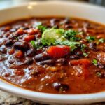 Spicy Black Bean Chili with Lime