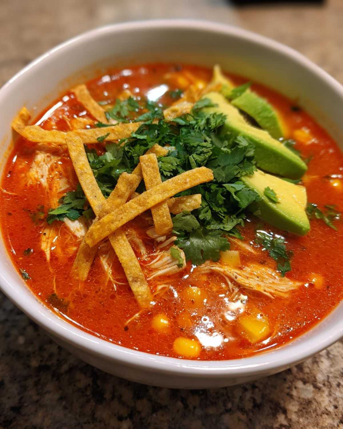 Spicy Chicken Tortilla Soup - detail 2