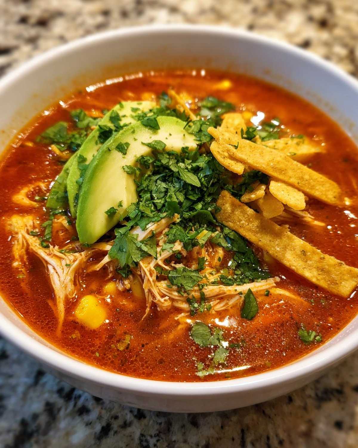 Spicy Chicken Tortilla Soup - detail 4