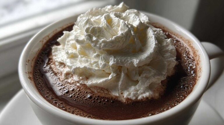 Spiked Hot Chocolate with Peppermint Whipped Cream