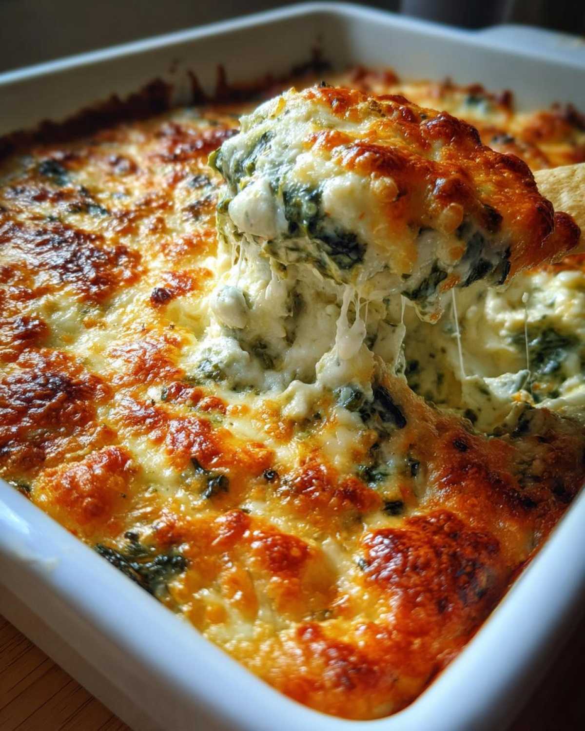 Spinach Artichoke Dip with Parmesan - detail 2