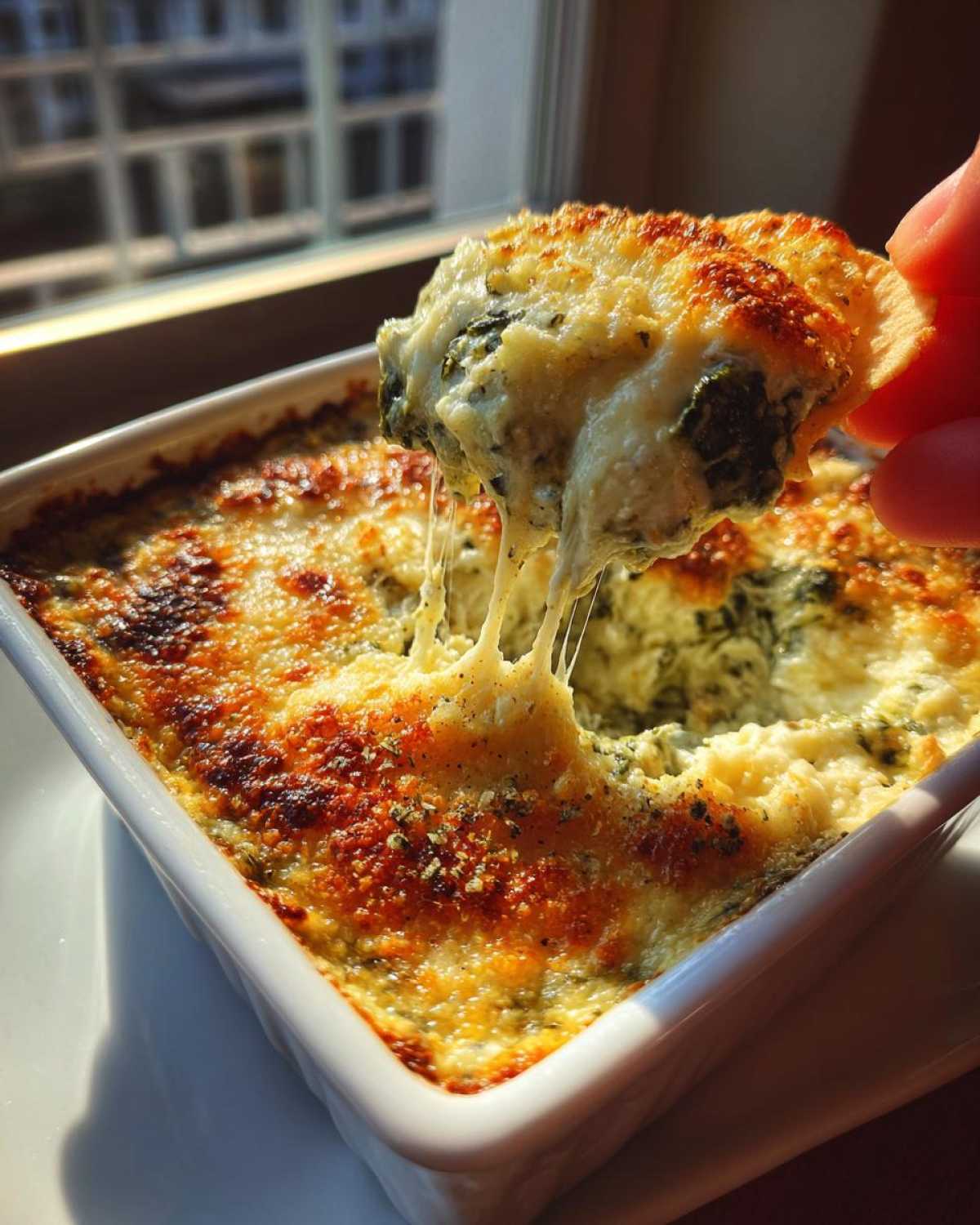 Spinach Artichoke Dip with Parmesan - detail 3