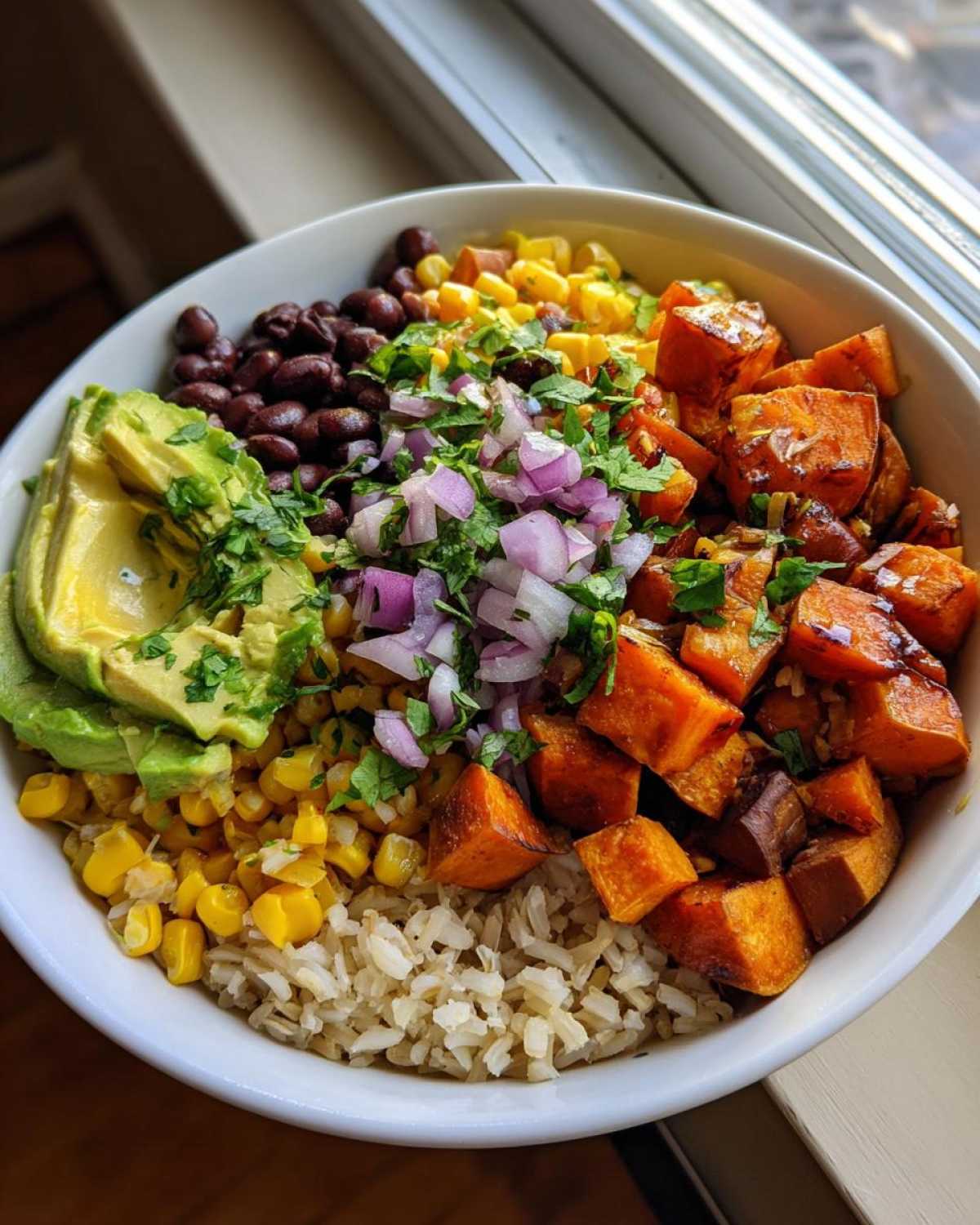 Sweet Potato and Black Bean Burrito Bowl - detail 2