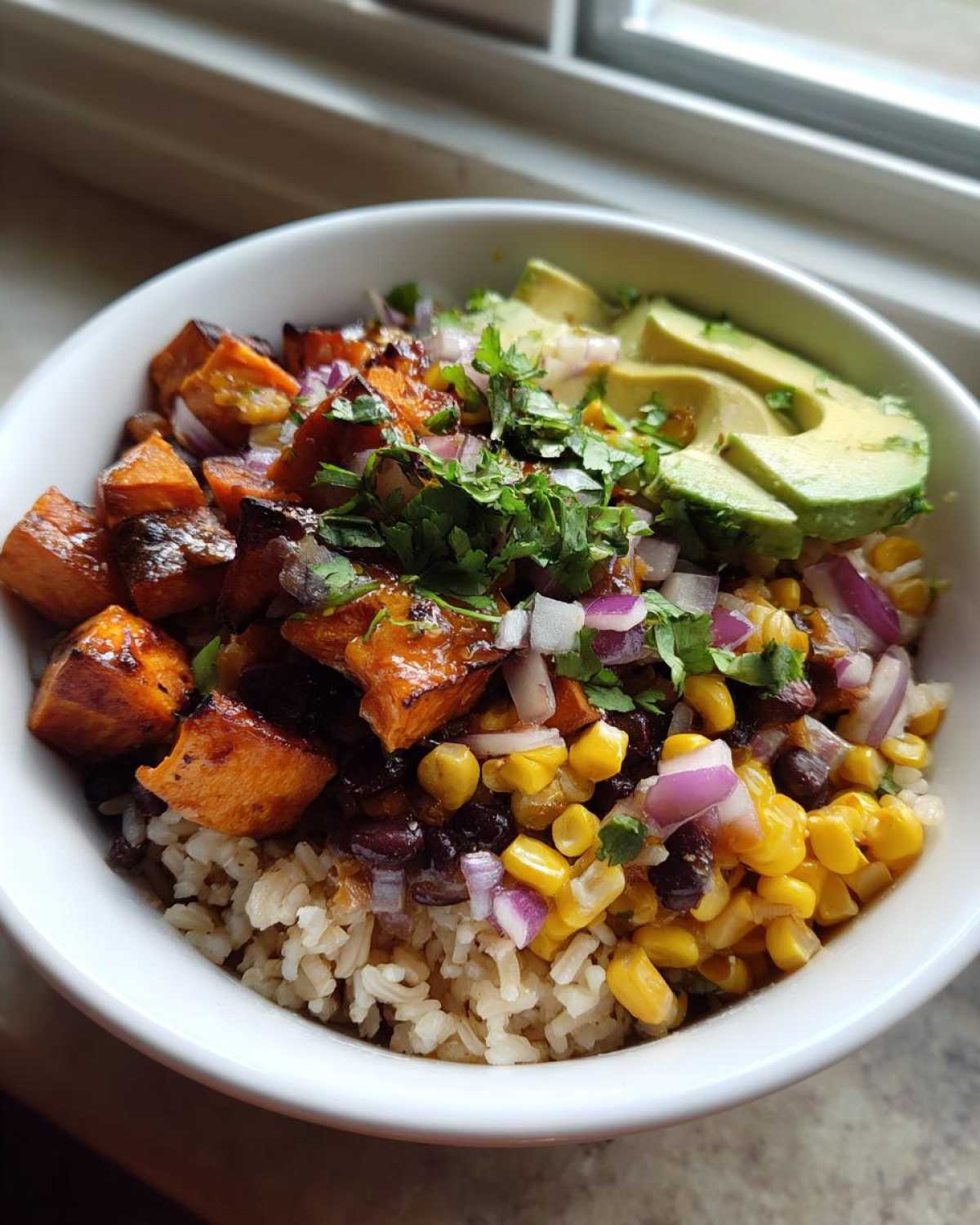 Sweet Potato and Black Bean Burrito Bowl - detail 4