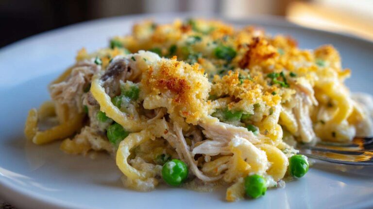 Turkey Tetrazzini Pasta Bake