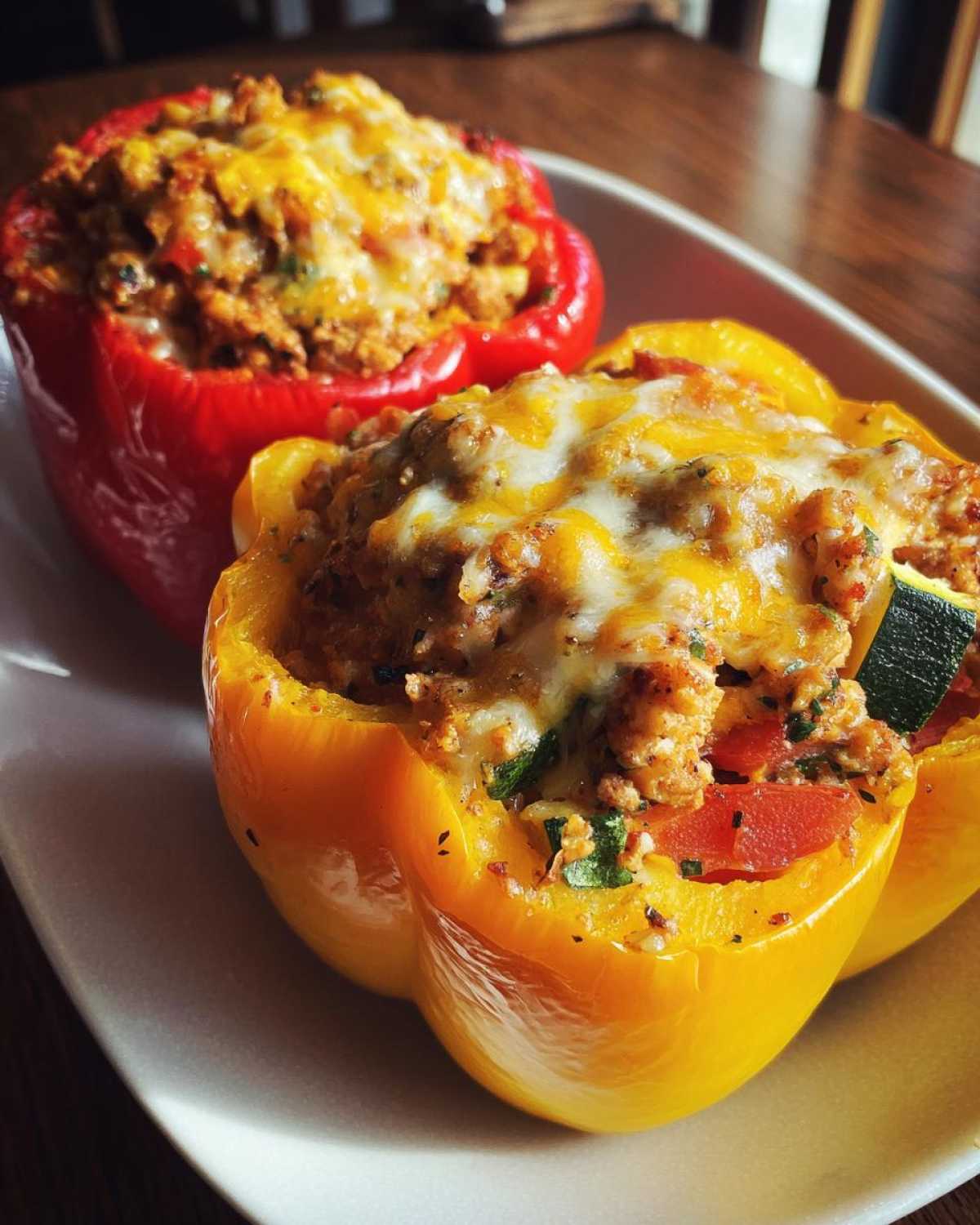 Turkey and Veggie Stuffed Bell Peppers - detail 1