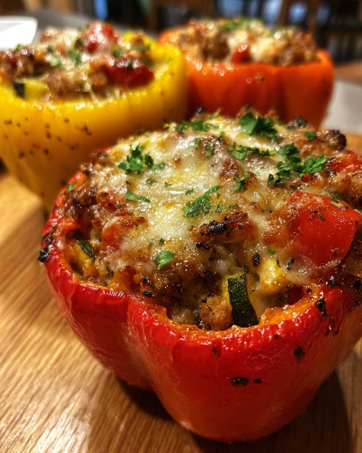 Turkey and Veggie Stuffed Bell Peppers - detail 4