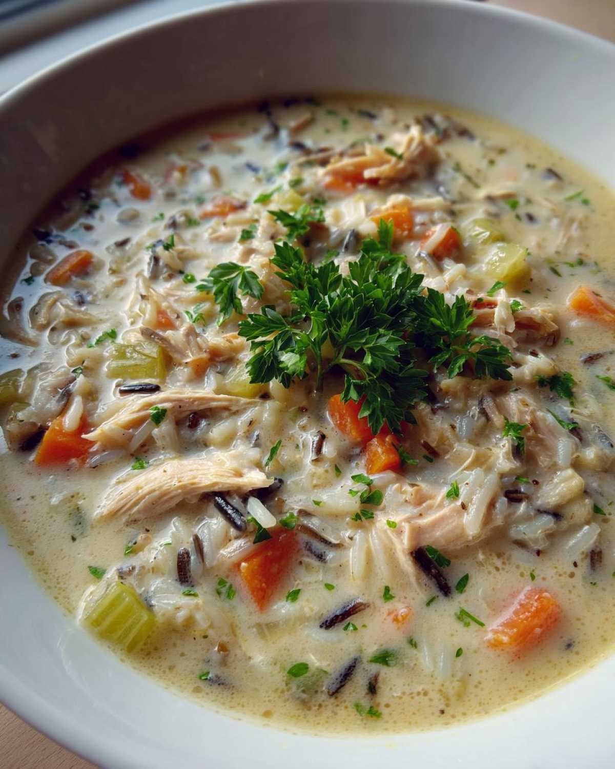 Turkey and Wild Rice Soup - detail 2