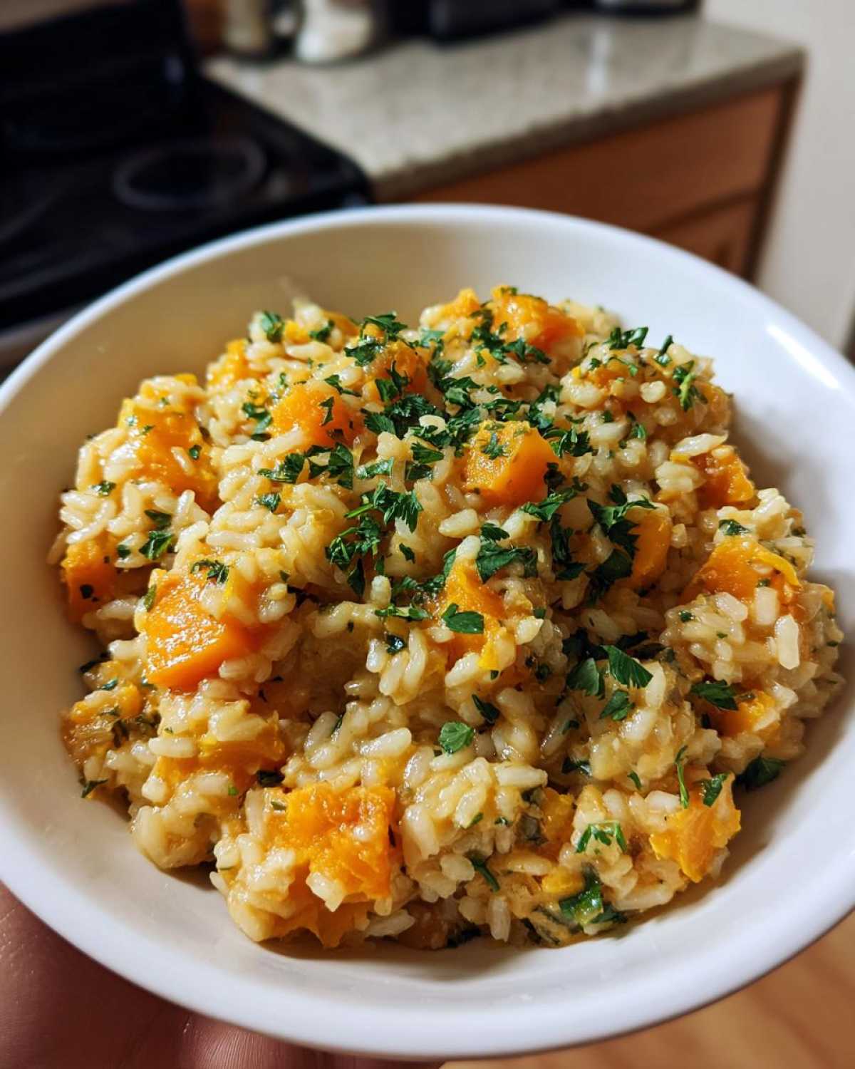 Vegan Butternut Squash Risotto - detail 4