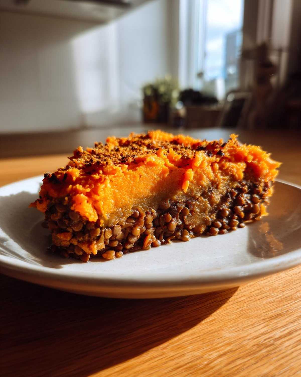 Vegan Lentil Shepherd's Pie with Sweet Potato - detail 1