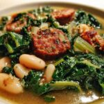 White Bean Kale and Sausage Soup